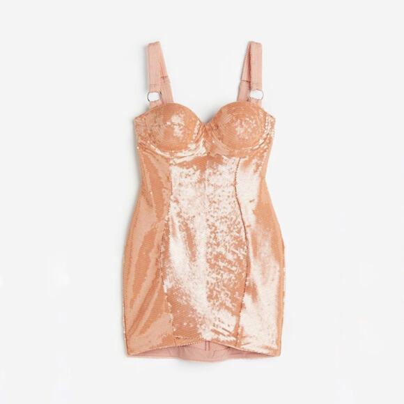 NWT H&M Sequined Mini Dress Studio Collection SS23 | Size S - Picture 1 of 10
